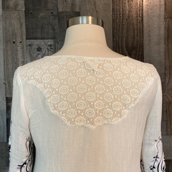 Anthropologie Fig and Flower top large festival boho chic flowy paisley floral - Picture 6 of 12